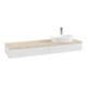 V&B Waschtischunterschrank mit Frontstruktur Antao 160x50cm, HL, WBP botti., glo wh. Lac-1