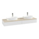 V&B Waschtischunterschrank mit Frontstruktur Antao 160x50cm, HL, WBP botti., glo wh. Lac-1
