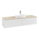 V&B Waschtischunterschrank mit Frontstruktur Antao 160x50cm, HL, WBP botti., glo wh. Lac-1