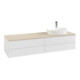 V&B Waschtischunterschrank mit Frontstruktur Antao 160x50cm, HL, WBP botti., glo wh. Lac-1