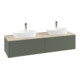 V&B Waschtischunterschrank mit Frontstruktur Antao 160x50cm, HL, WBP botti., lea gre. m Lac-1