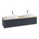 V&B Waschtischunterschrank mit Frontstruktur Antao 160x50cm, HL, WBP botti., md bl. m Lac-1