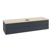 V&B Waschtischunterschrank mit Frontstruktur Antao 160x50cm, HL, WBP botti., md bl. m Lac
