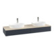V&B Waschtischunterschrank mit Frontstruktur Antao 160x50cm, HL, WBP botti., md bl. m Lac-1