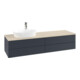 V&B Waschtischunterschrank mit Frontstruktur Antao 160x50cm, HL, WBP botti., md bl. m Lac-3