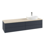 V&B Waschtischunterschrank mit Frontstruktur Antao 160x50cm, HL, WBP botti., md bl. m Lac