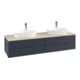 V&B Waschtischunterschrank mit Frontstruktur Antao 160x50cm, HL, WBP botti., md bl. m Lac-1