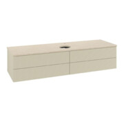 V&B Waschtischunterschrank mit Frontstruktur Antao 160x50cm, HL, WBP botti., si Gr m Lac