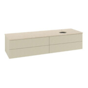 V&B Waschtischunterschrank mit Frontstruktur Antao 160x50cm, HL, WBP botti., si Gr m Lac