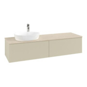 V&B Waschtischunterschrank mit Frontstruktur Antao 160x50cm, HL, WBP botti., si Gr m Lac