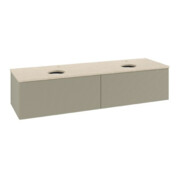 V&B Waschtischunterschrank mit Frontstruktur Antao 160x50cm, HL, WBP botti., st. Gr m Lac