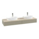 V&B Waschtischunterschrank mit Frontstruktur Antao 160x50cm, HL, WBP botti., st. Gr m Lac-1