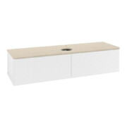 V&B Waschtischunterschrank mit Frontstruktur Antao 160x50cm, HL, WBP botti., wh. m Lac