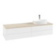 V&B Waschtischunterschrank mit Frontstruktur Antao 160x50cm, HL, WBP botti., wh. m Lac-1