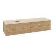 V&B Waschtischunterschrank mit Frontstruktur Antao 160x50cm, HL, WBP-farbe botti., hon. Oa-3