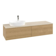 V&B Waschtischunterschrank mit Frontstruktur Antao 160x50cm, HL, WBP-farbe botti., hon. Oa