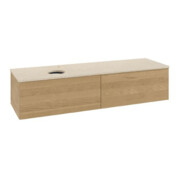 V&B Waschtischunterschrank mit Frontstruktur Antao 160x50cm, HL, WBP-farbe botti., hon. Oa-4