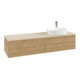 V&B Waschtischunterschrank mit Frontstruktur Antao 160x50cm, HL, WBP-farbe botti., hon. oak-3