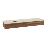 V&B Waschtischunterschrank mit Frontstruktur Antao 160x50cm, HL, WBP-farbe botti., w. wal