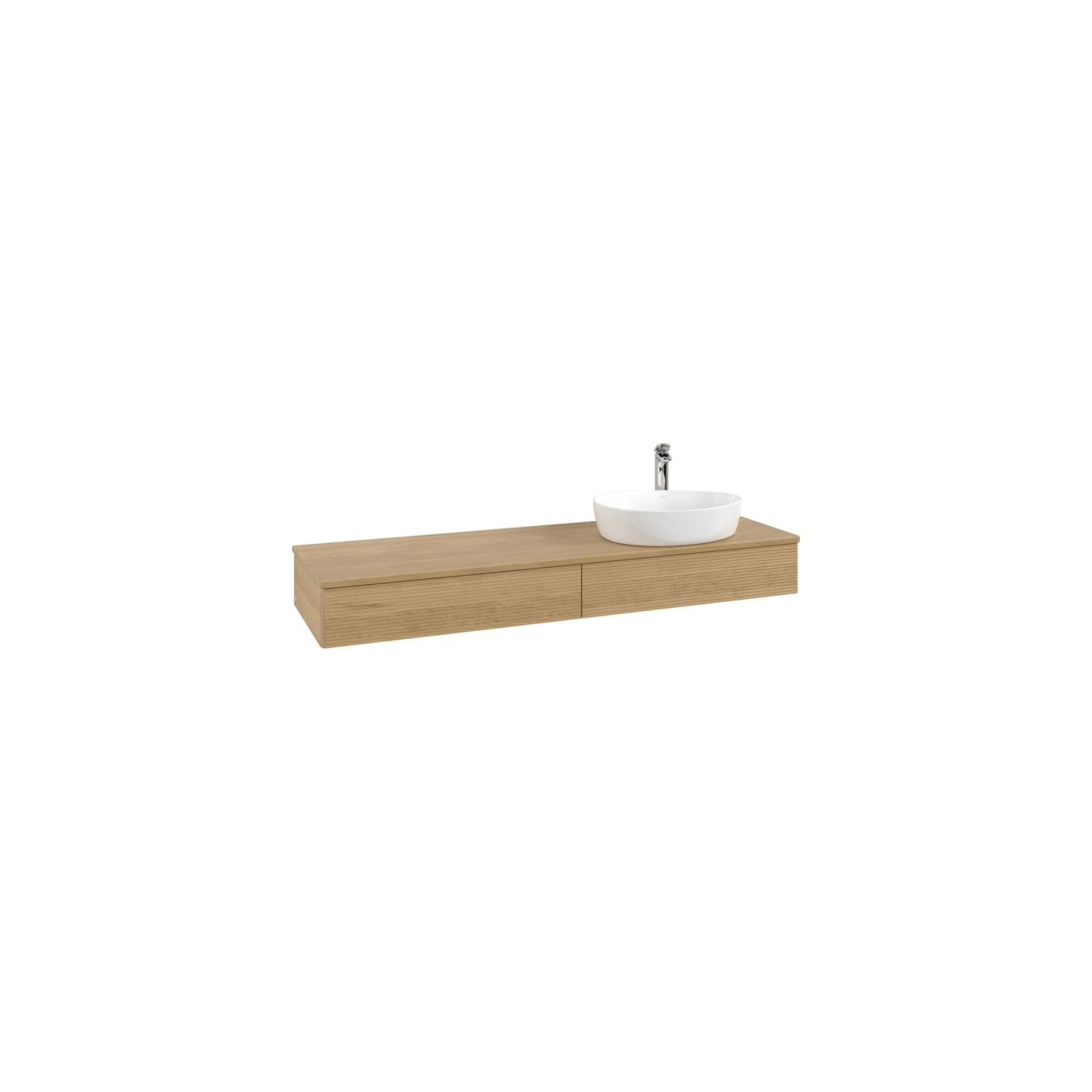 V&B Waschtischunterschrank mit Frontstruktur Antao 160x50cm, HL, WBP-farbe hon. Oa, hon. Oa ; Villeroy & Boch
