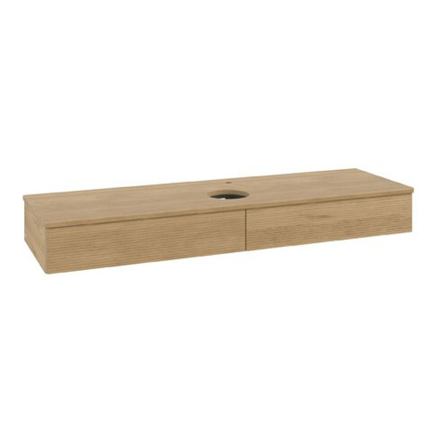 V&B Waschtischunterschrank mit Frontstruktur Antao 160x50cm, HL, WBP-farbe hon. Oa, hon. Oa