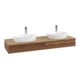 V&B Waschtischunterschrank mit Frontstruktur Antao 160x50cm, HL, WBP-farbe hon. Oa, w. wal-3