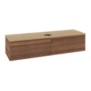 V&B Waschtischunterschrank mit Frontstruktur Antao 160x50cm, HL, WBP-farbe hon. Oa, w. wal-4