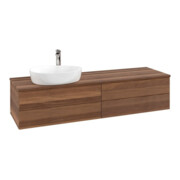 V&B Waschtischunterschrank mit Frontstruktur Antao 160x50cm, HL, WBP-farbe w. wal, w. wal