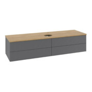 V&B Waschtischunterschrank mit Frontstruktur Antao 160x50cm, HL, WBP hon. Oa, A m Lac