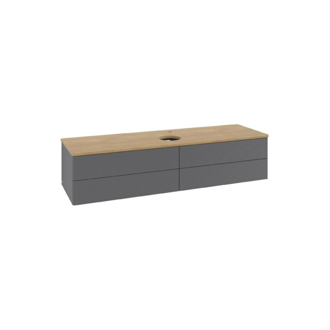 V&B Waschtischunterschrank mit Frontstruktur Antao 160x50cm, HL, WBP hon. Oa, A m Lac