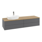 V&B Waschtischunterschrank mit Frontstruktur Antao 160x50cm, HL, WBP hon. Oa, A m Lac