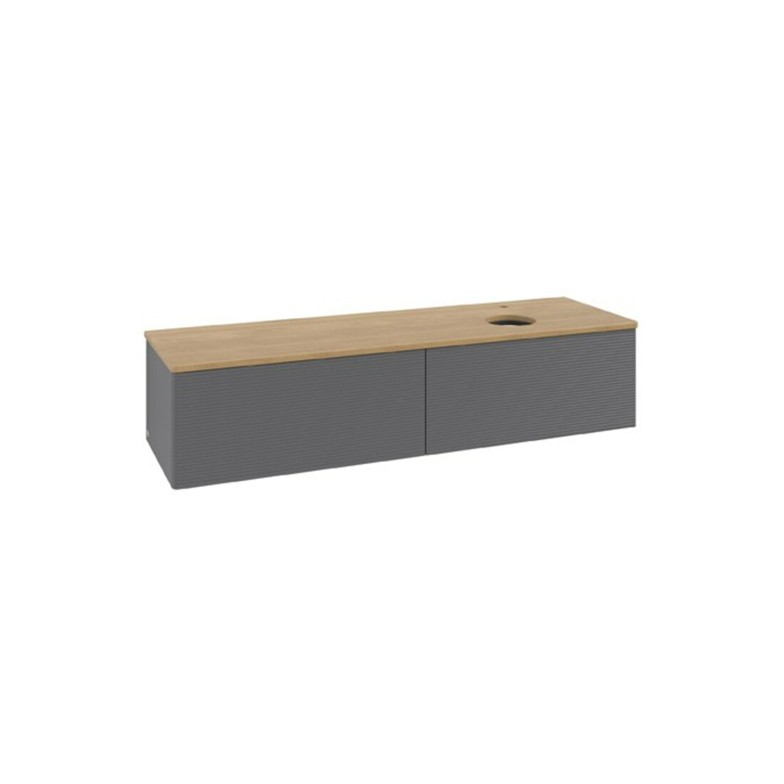 V&B Waschtischunterschrank mit Frontstruktur Antao 160x50cm, HL, WBP hon. Oa, A m Lac