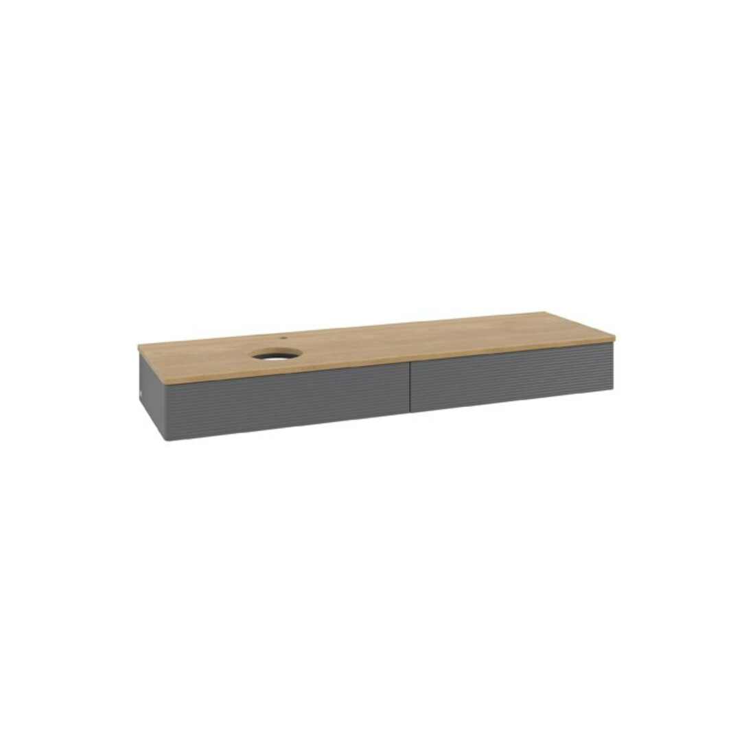 V&B Waschtischunterschrank mit Frontstruktur Antao 160x50cm, HL, WBP hon. Oa, A m Lac