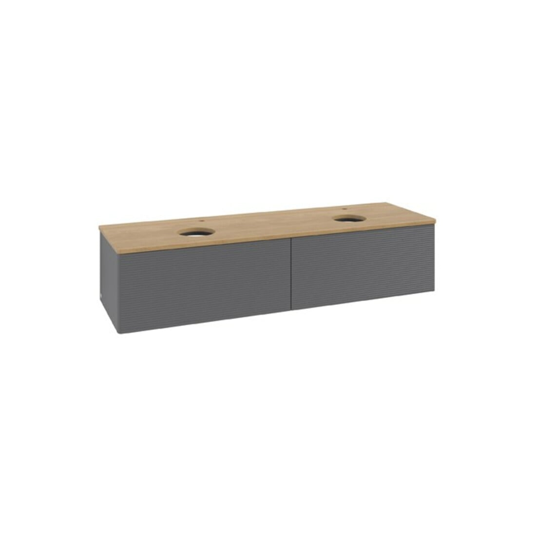 V&B Waschtischunterschrank mit Frontstruktur Antao 160x50cm, HL, WBP hon. Oa, A m Lac