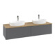 V&B Waschtischunterschrank mit Frontstruktur Antao 160x50cm, HL, WBP hon. Oa, A m Lac-3
