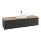 V&B Waschtischunterschrank mit Frontstruktur Antao 160x50cm, HL, WBP hon. Oa, bla m Lac-3