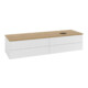 V&B Waschtischunterschrank mit Frontstruktur Antao 160x50cm, HL, WBP hon. Oa, glo wh. Lac-3