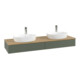 V&B Waschtischunterschrank mit Frontstruktur Antao 160x50cm, HL, WBP hon. Oa, lea gre. m La-1