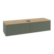 V&B Waschtischunterschrank mit Frontstruktur Antao 160x50cm, HL, WBP hon. Oa, lea gre. m La-3