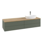 V&B Waschtischunterschrank mit Frontstruktur Antao 160x50cm, HL, WBP hon. Oa, lea gre. m La-4