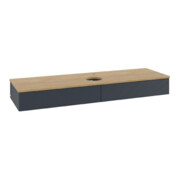 V&B Waschtischunterschrank mit Frontstruktur Antao 160x50cm, HL, WBP hon. Oa, md bl. m Lac-3