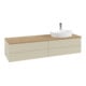V&B Waschtischunterschrank mit Frontstruktur Antao 160x50cm, HL, WBP hon. Oa, si Gr m Lac-4