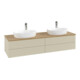 V&B Waschtischunterschrank mit Frontstruktur Antao 160x50cm, HL, WBP hon. Oa, si Gr m Lac-3