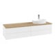 V&B Waschtischunterschrank mit Frontstruktur Antao 160x50cm, HL, WBP hon. Oa, wh. m Lac-1