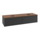 V&B Waschtischunterschrank mit Frontstruktur Antao 160x50cm, HL, WBP w. wal, bla m Lac-1