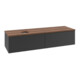 V&B Waschtischunterschrank mit Frontstruktur Antao 160x50cm, HL, WBP w. wal, bla m Lac-1