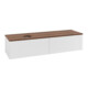 V&B Waschtischunterschrank mit Frontstruktur Antao 160x50cm, HL, WBP w. wal, glo wh. Lac-3