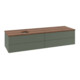 V&B Waschtischunterschrank mit Frontstruktur Antao 160x50cm, HL, WBP w. wal, lea gre. m Lac-1