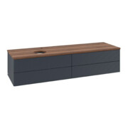 V&B Waschtischunterschrank mit Frontstruktur Antao 160x50cm, HL, WBP w. wal, md bl. m Lac