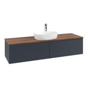 V&B Waschtischunterschrank mit Frontstruktur Antao 160x50cm, HL, WBP w. wal, md bl. m Lac-3